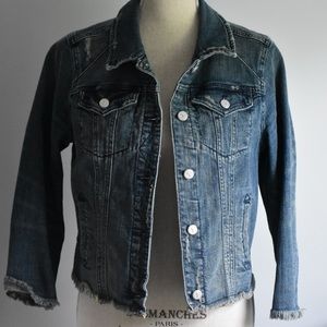 Anthropologie Pilcro Cropped Jean Jacket